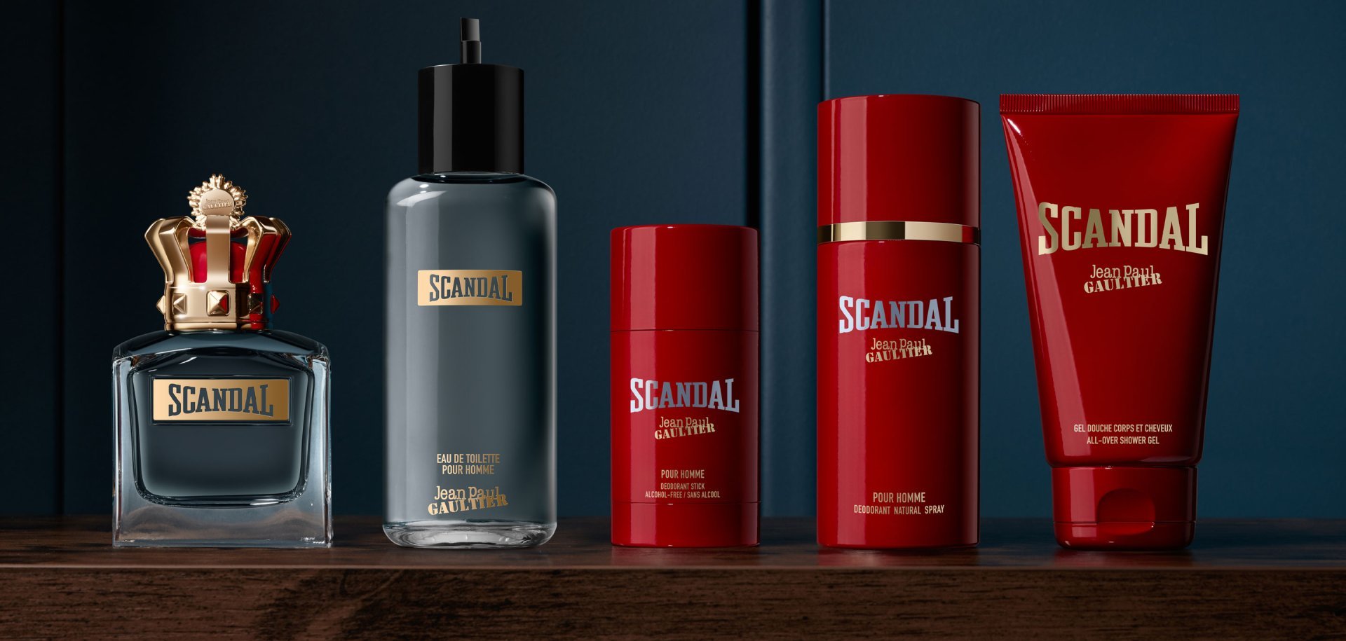 Scandal pour Homme gamme banner
