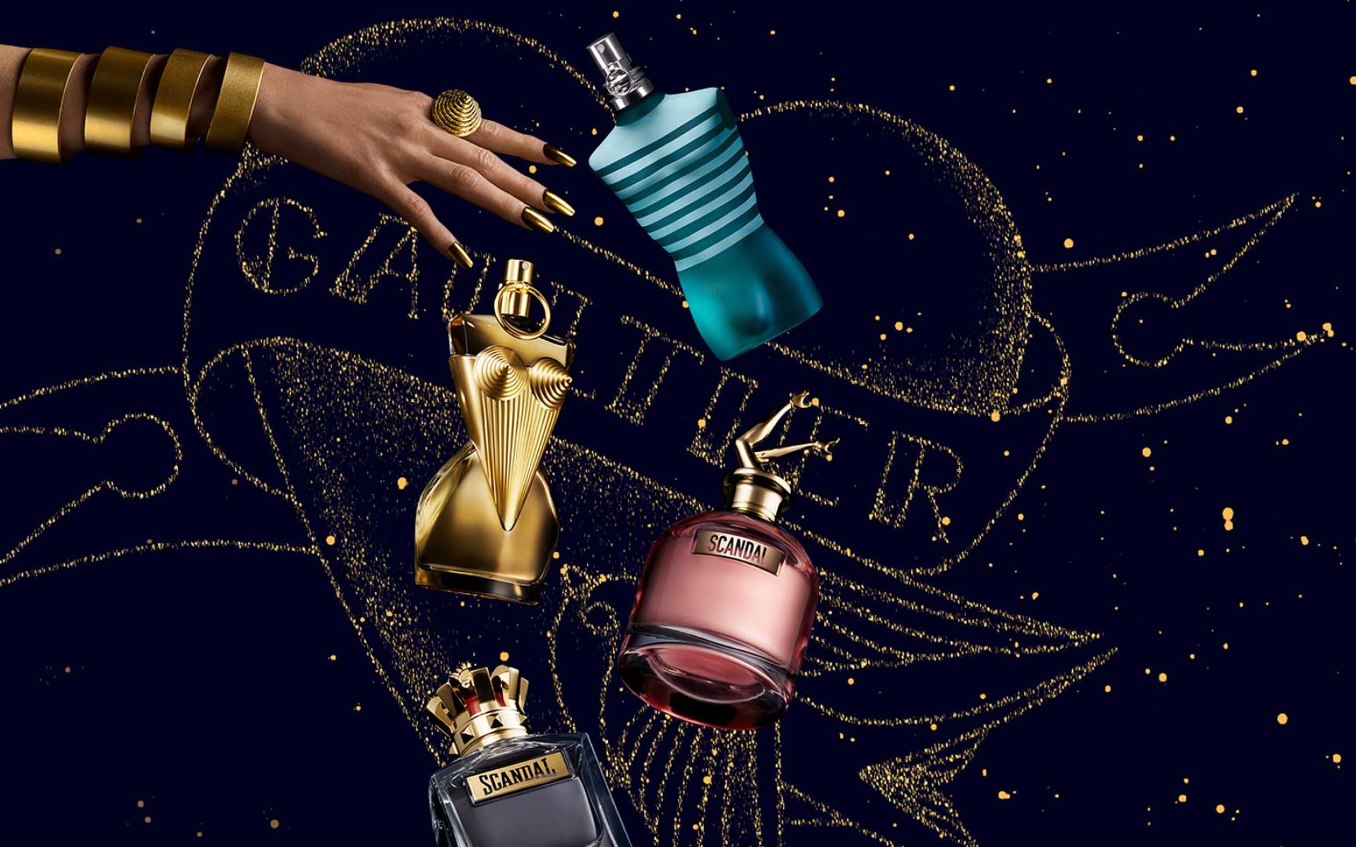 Parfums Gaultier avec main tendue - Gift Finder