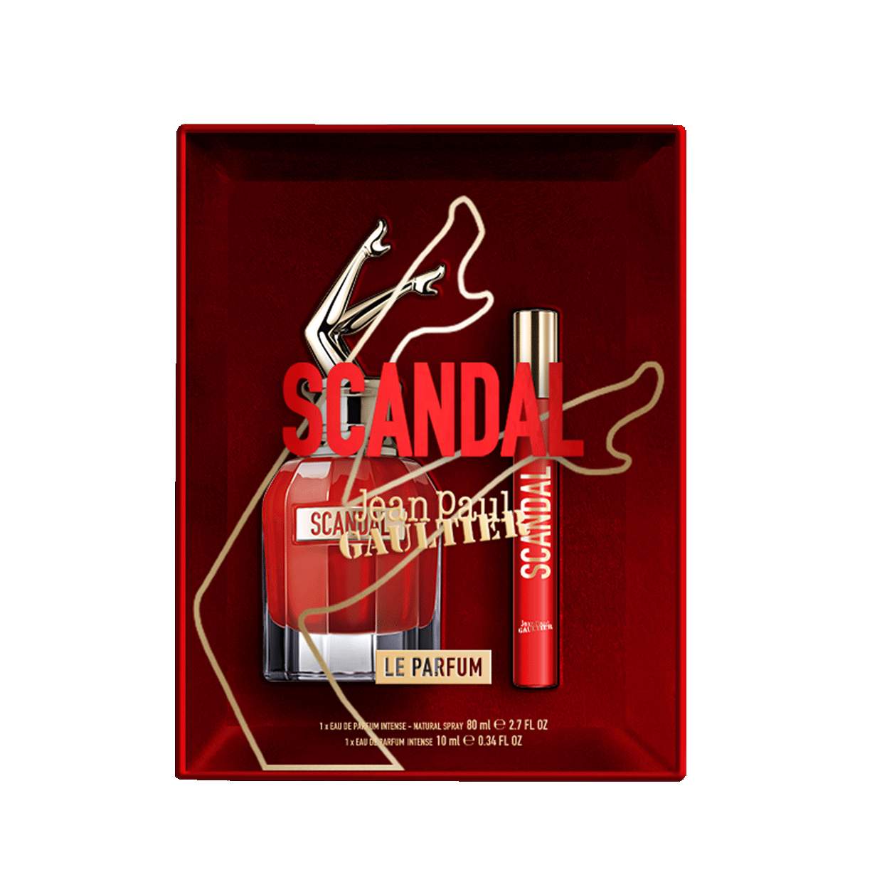Scandal Le Parfum 80 ml et vaporisateur 10 ml