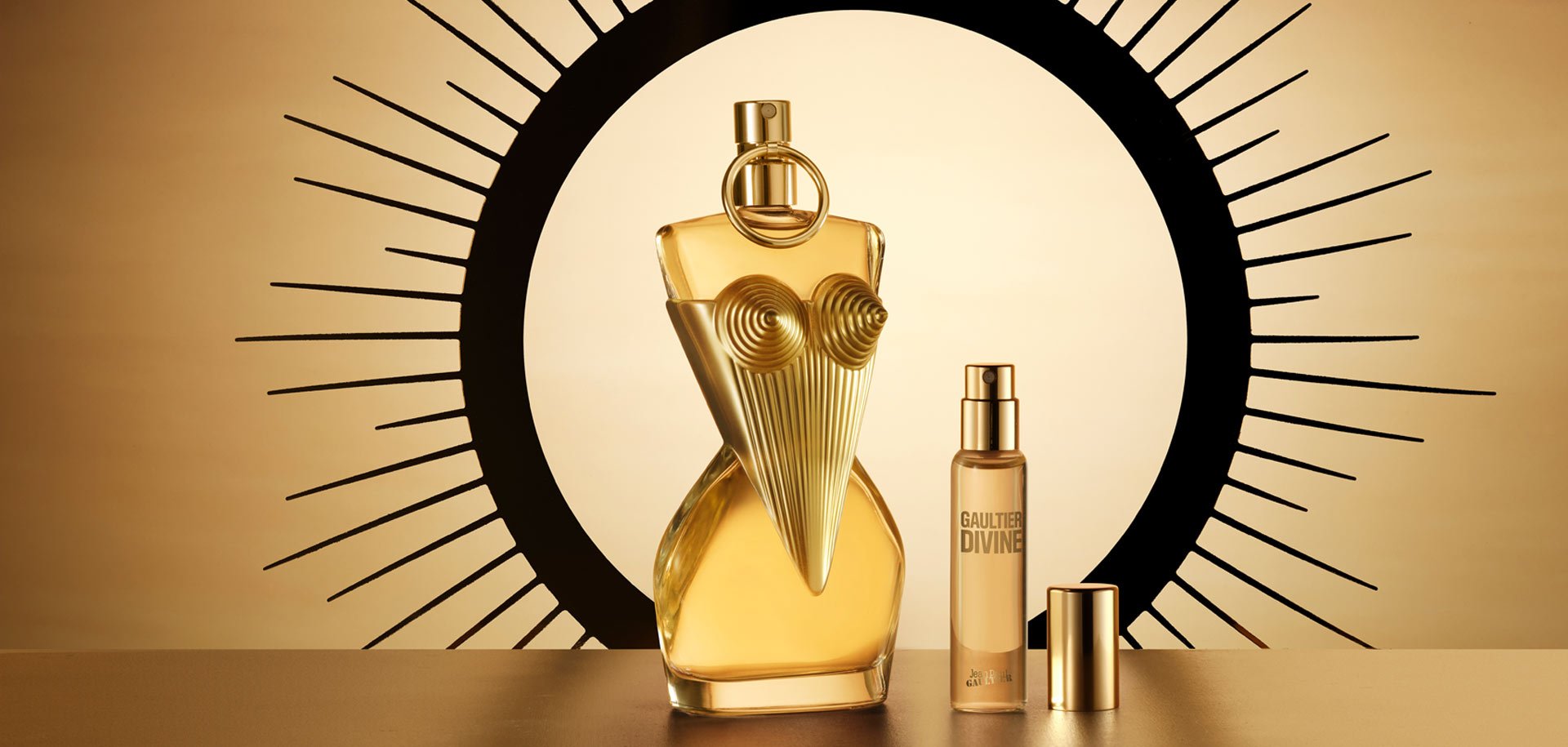 beauty to go with Gaultier Divine on gold background